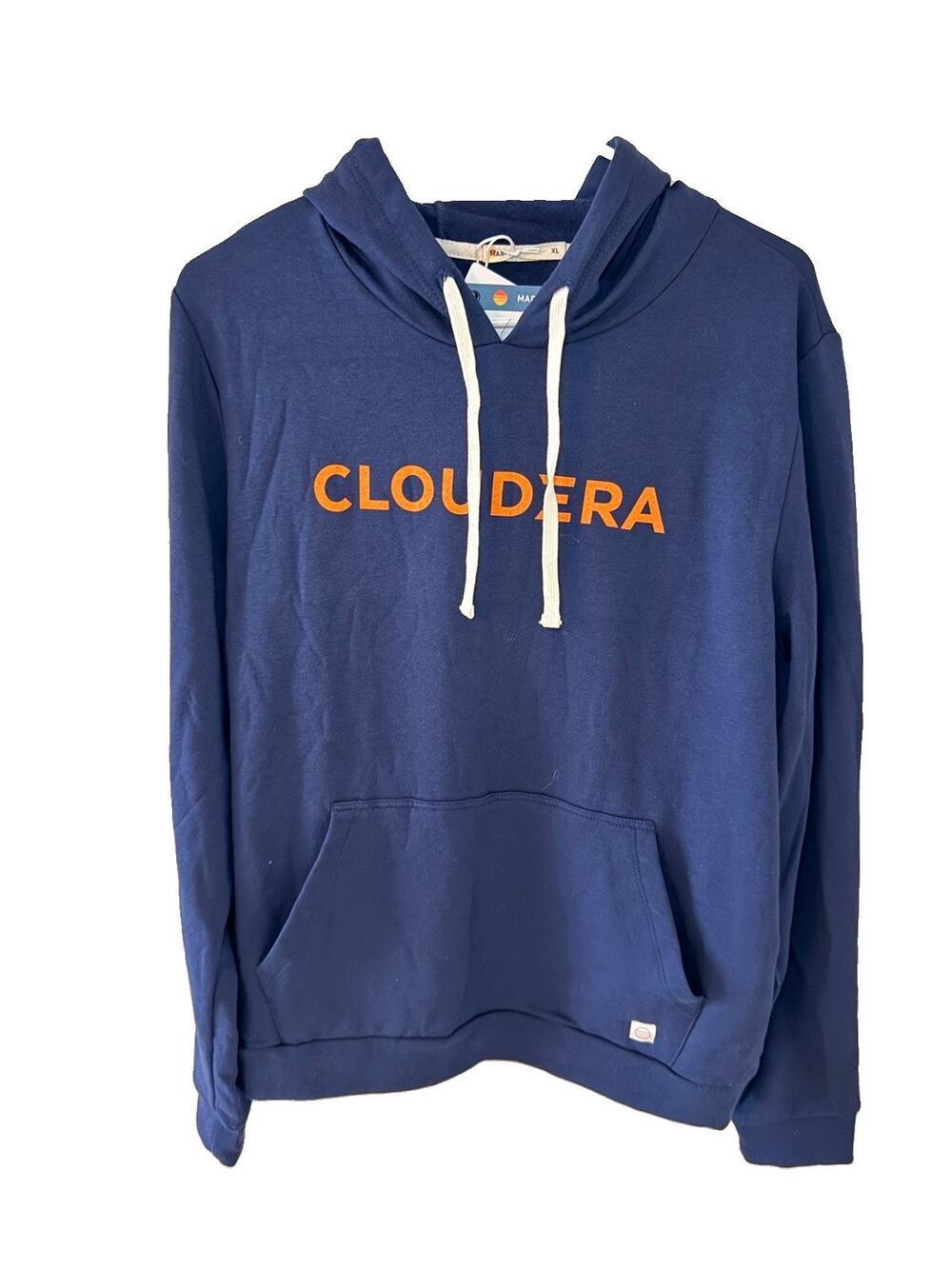Marine Layer Cloudera Corporate Branded Navy Blue Hoodie XL